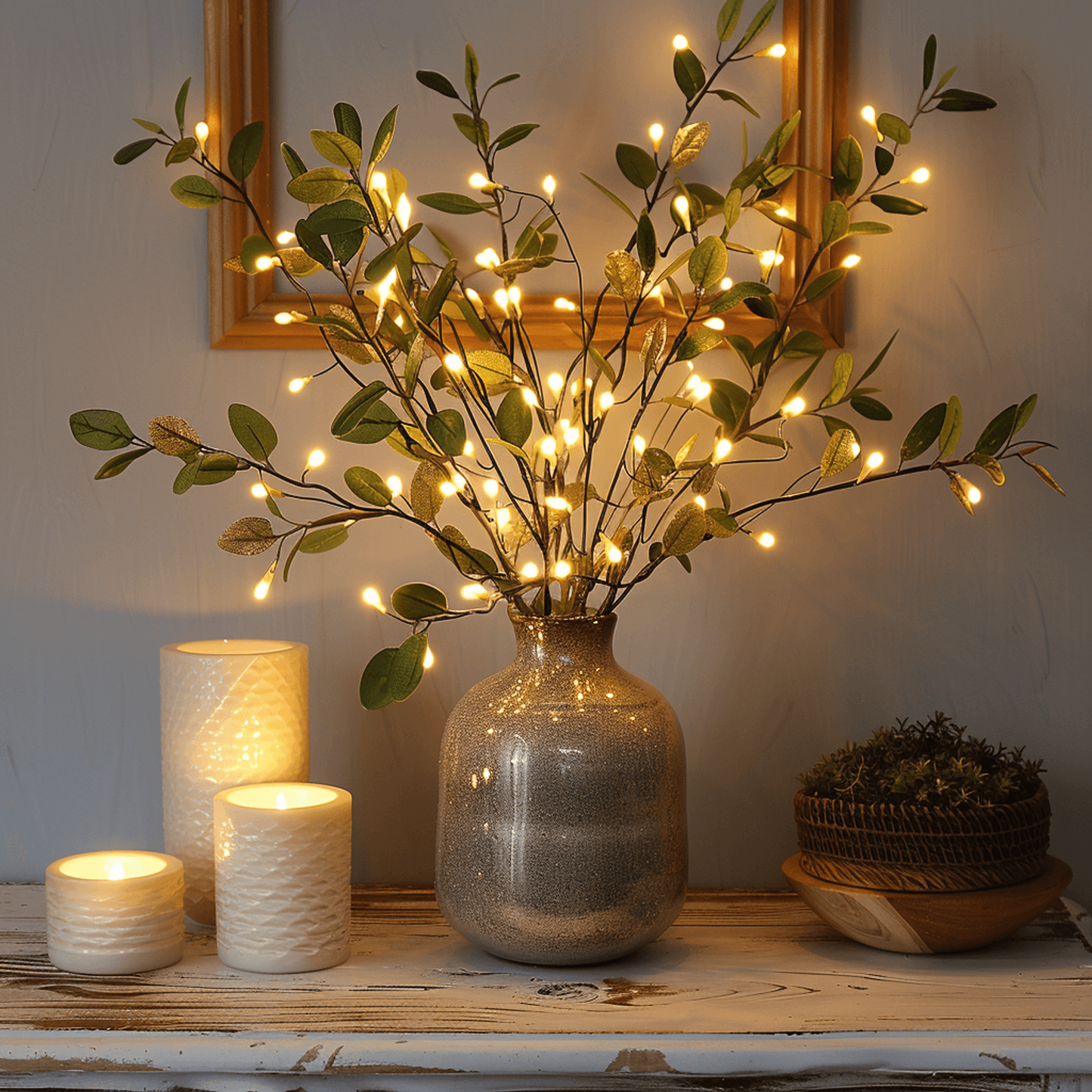 Rama de olivo Luz LED - Luz decorativa
