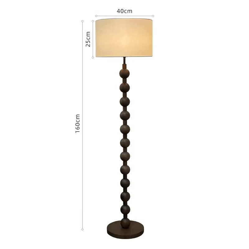 Japandi Lámpara de pie de madera - Iluminación minimalista y elegante