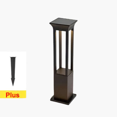 Elegante lámpara solar de jardín para exteriores