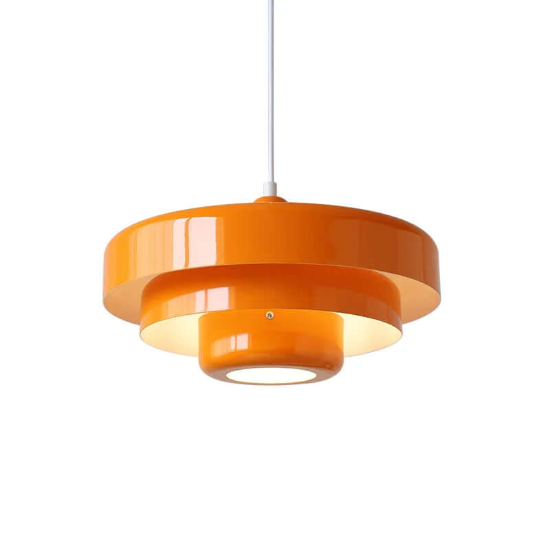 Elegante lámpara colgante de mediados de siglo - Verde/Dorado