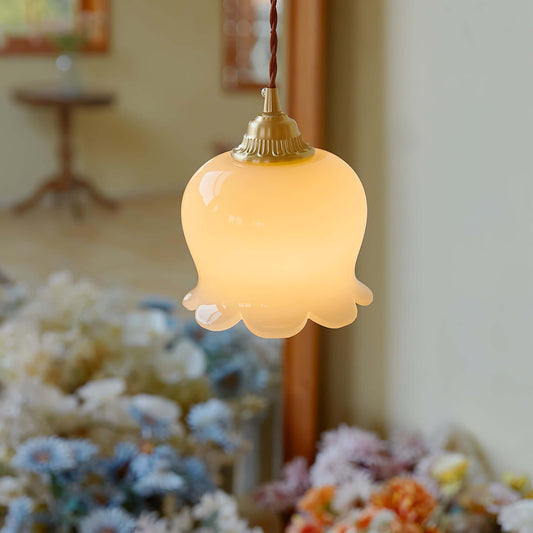 Lámpara colgante Flower - Iluminación elegante y natural