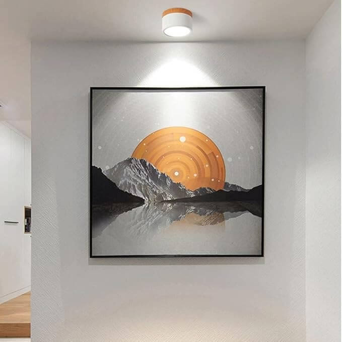 Plafón LED cilíndrico moderno
