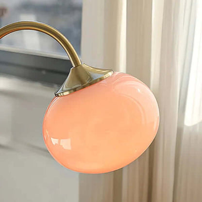 Elegante lámpara de sobremesa de cristal y metal - Ambiente acogedor