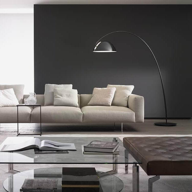 Elegante Lámpara de Pie con Brazo Ajustable - Diseño Escandinavo