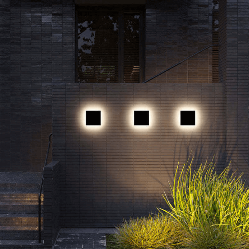 Aplique LED minimalista para exteriores