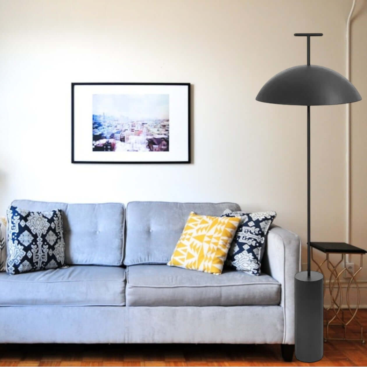 Lámpara de pie minimalista para hogares modernos