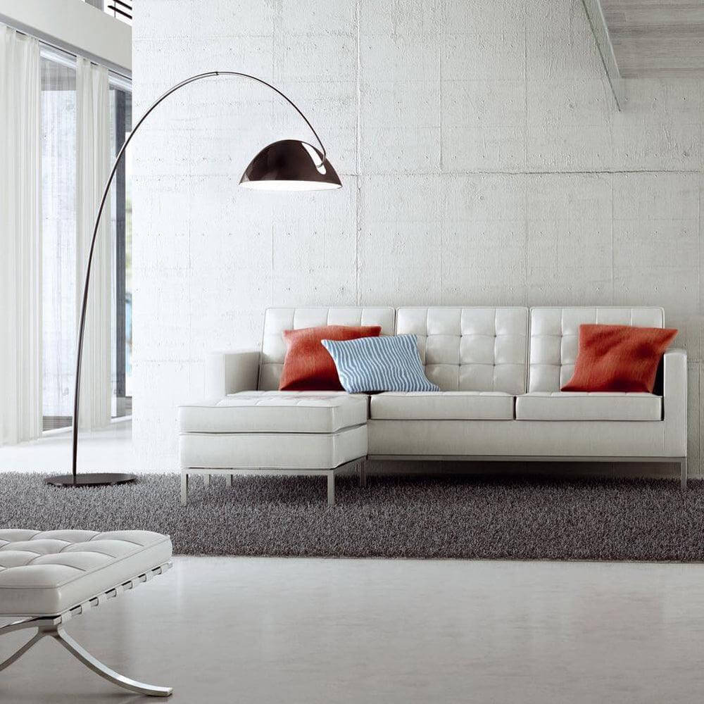 Elegante Lámpara de Pie con Brazo Ajustable - Diseño Escandinavo