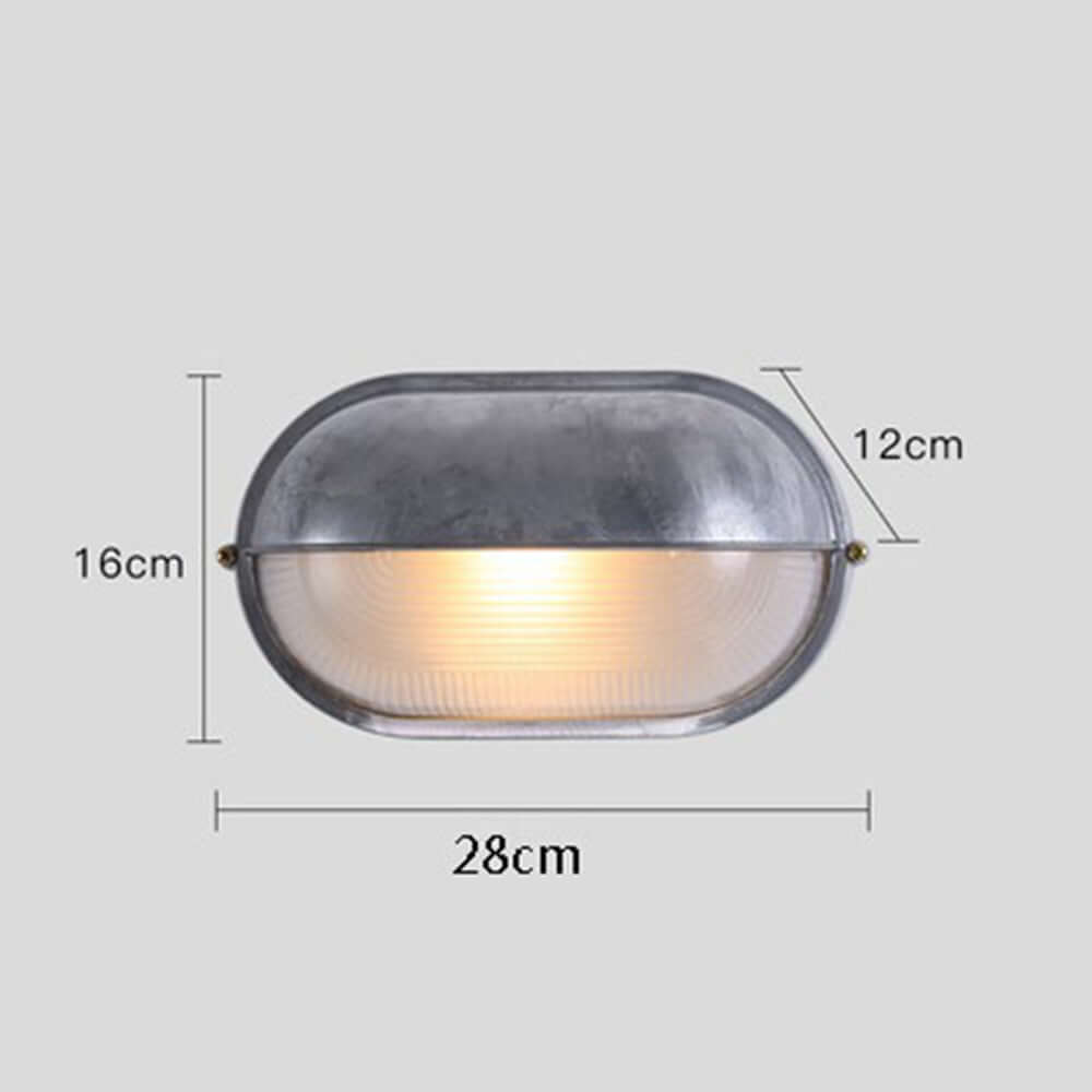 Elegante Lámpara de Pared de Cristal Impermeable