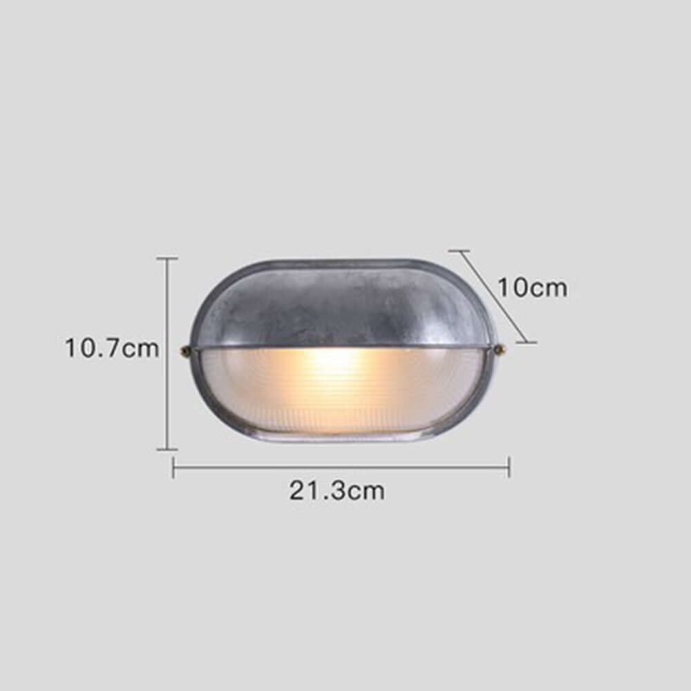 Elegante Lámpara de Pared de Cristal Impermeable