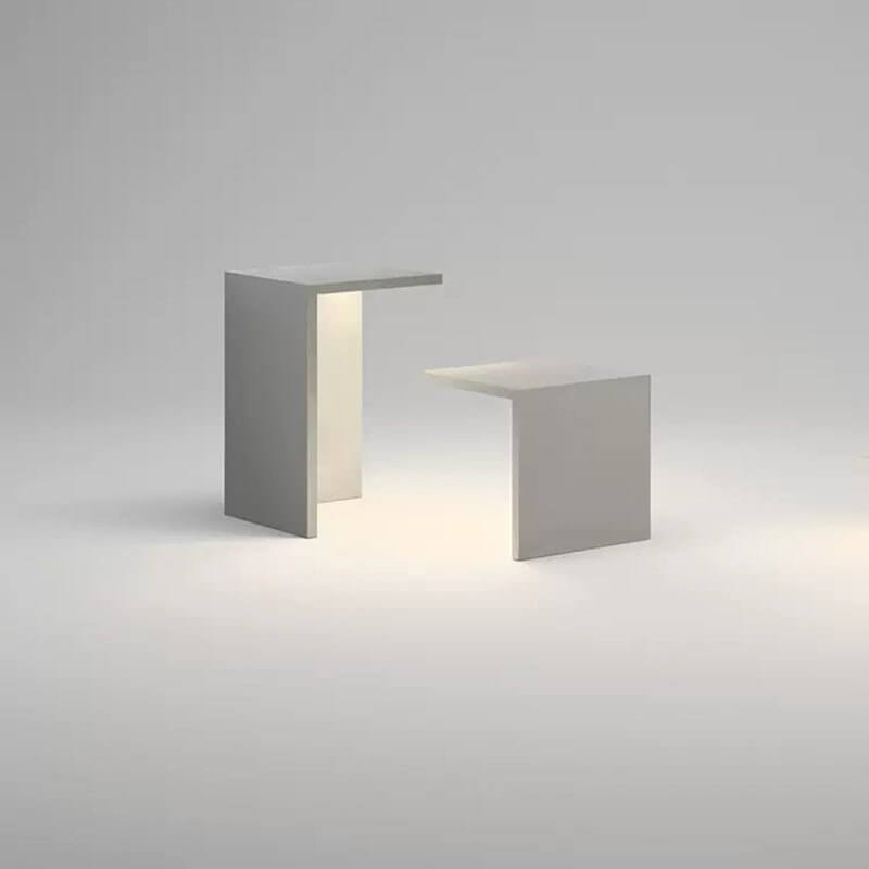 Lámpara solar de exterior moderna - Elegante diseño en hormigón
