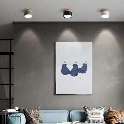 Plafón LED cilíndrico moderno
