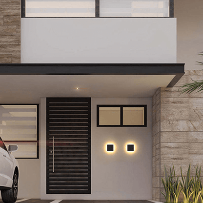 Aplique LED minimalista para exteriores