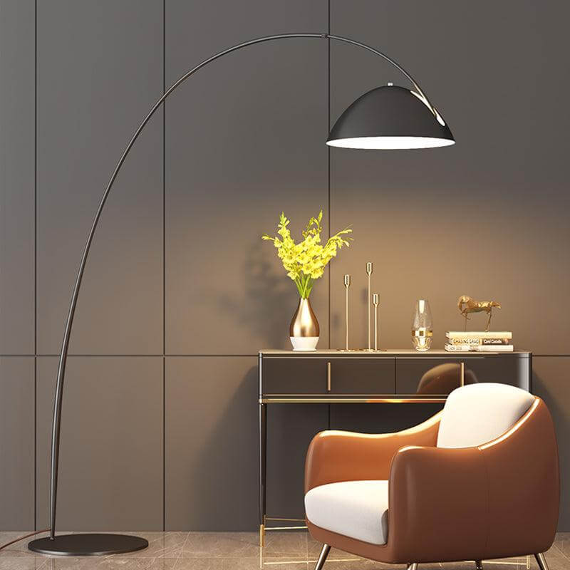 Elegante Lámpara de Pie con Brazo Ajustable - Diseño Escandinavo