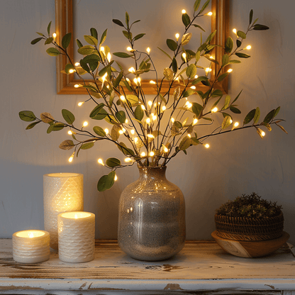 Rama de olivo Luz LED - Luz decorativa