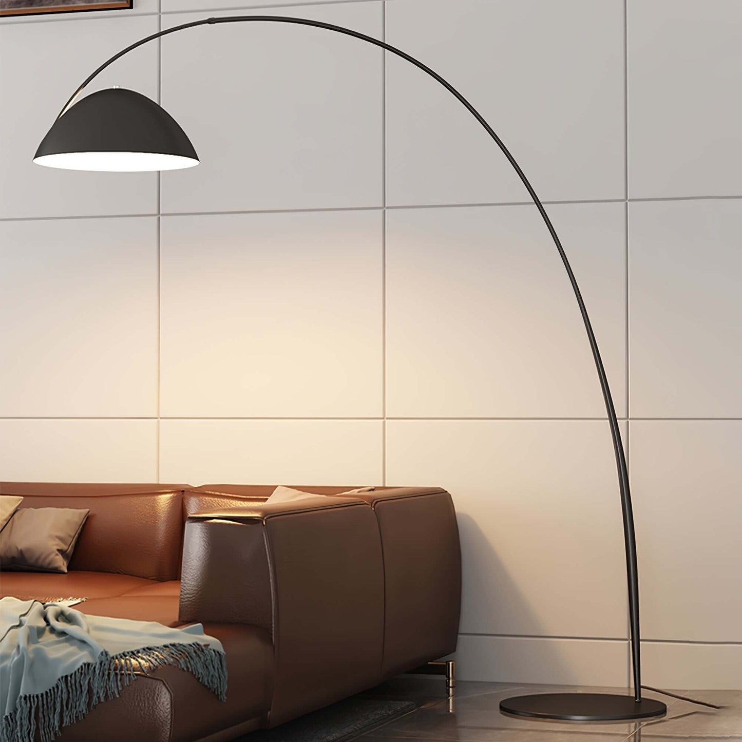 Elegante Lámpara de Pie con Brazo Ajustable - Diseño Escandinavo