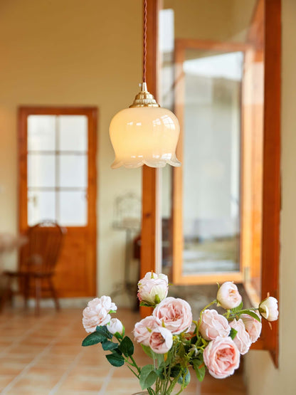 Lámpara colgante Flower - Iluminación elegante y natural