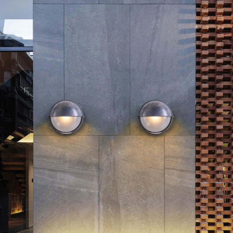 Elegante Lámpara de Pared de Cristal Impermeable