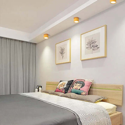Plafón LED cilíndrico moderno