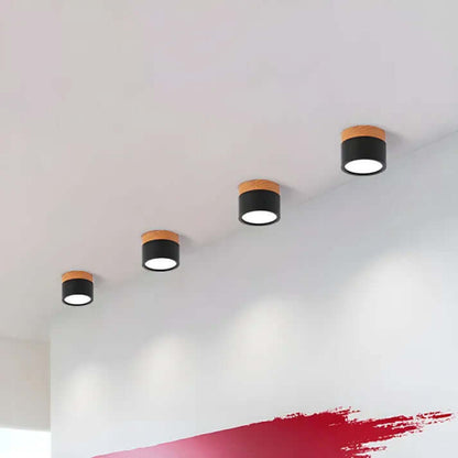 Plafón LED cilíndrico moderno