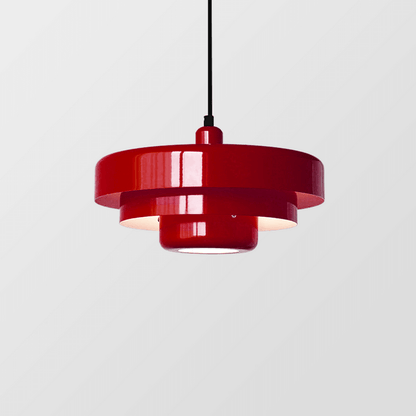 Elegante lámpara colgante de mediados de siglo - Verde/Dorado