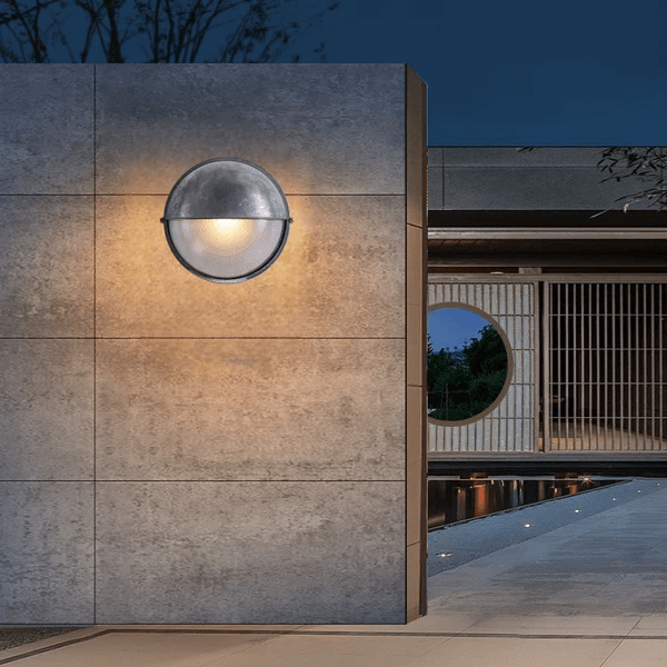 Elegante Lámpara de Pared de Cristal Impermeable