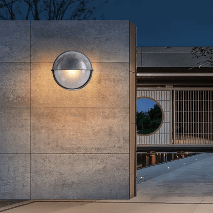 Elegante Lámpara de Pared de Cristal Impermeable