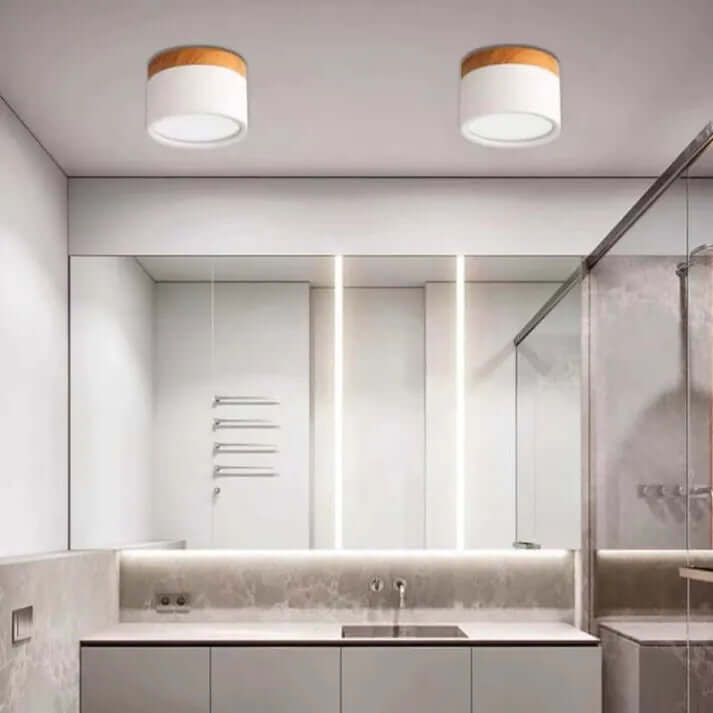 Plafón LED cilíndrico moderno