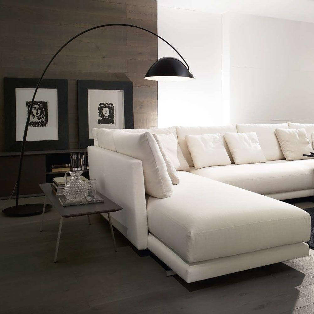 Elegante Lámpara de Pie con Brazo Ajustable - Diseño Escandinavo