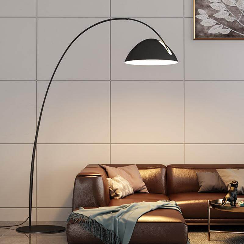 Elegante Lámpara de Pie con Brazo Ajustable - Diseño Escandinavo