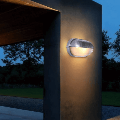 Elegante Lámpara de Pared de Cristal Impermeable