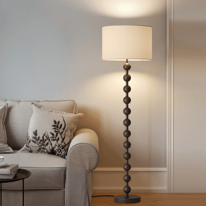 Japandi Lámpara de pie de madera - Iluminación minimalista y elegante