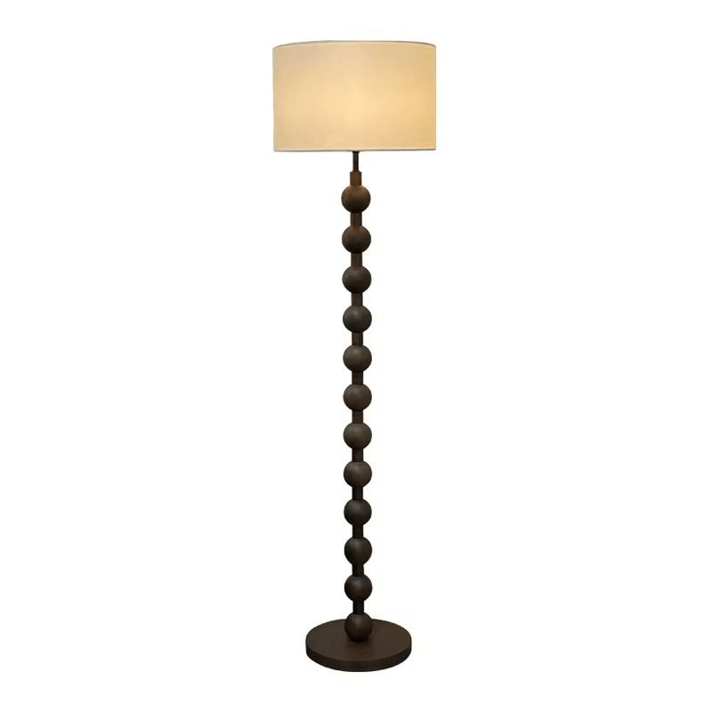 Japandi Lámpara de pie de madera - Iluminación minimalista y elegante