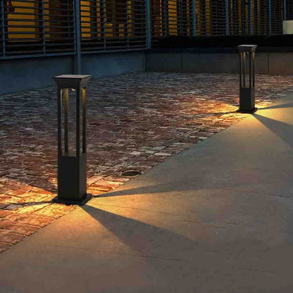 Elegante lámpara solar de jardín para exteriores