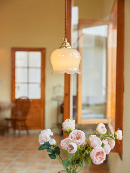 Lámpara colgante Flower - Iluminación elegante y natural