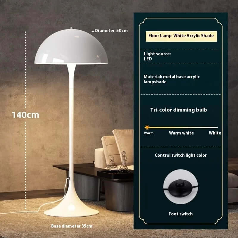 Elegante lámpara de pie LED - Diseño Sponge