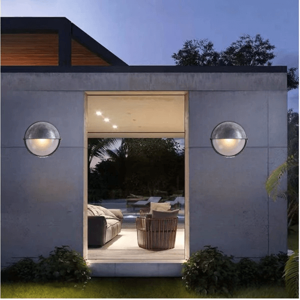 Elegante Lámpara de Pared de Cristal Impermeable