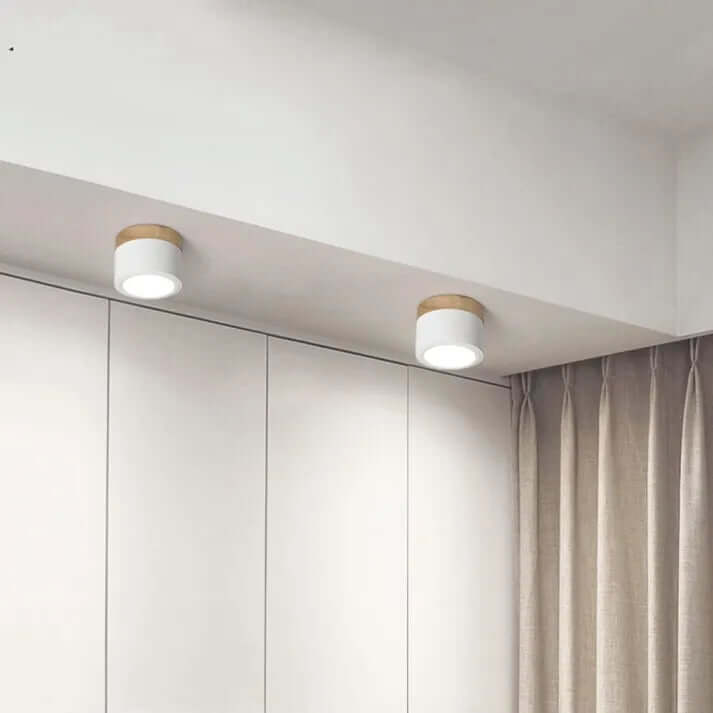Plafón LED cilíndrico moderno