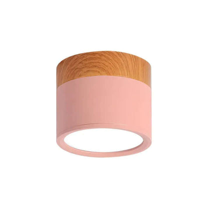 Plafón LED cilíndrico moderno