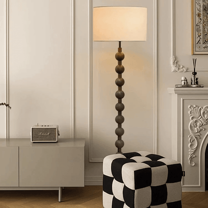 Japandi Lámpara de pie de madera - Iluminación minimalista y elegante