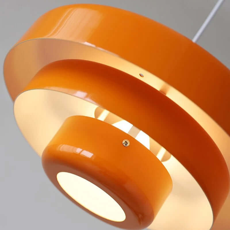 Elegante lámpara colgante de mediados de siglo - Verde/Dorado