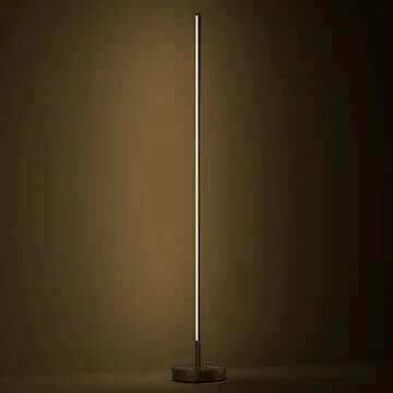 Elegante lámpara solar de pie para exteriores