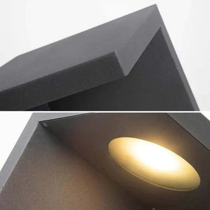 Lámpara solar de exterior moderna - Elegante diseño en hormigón