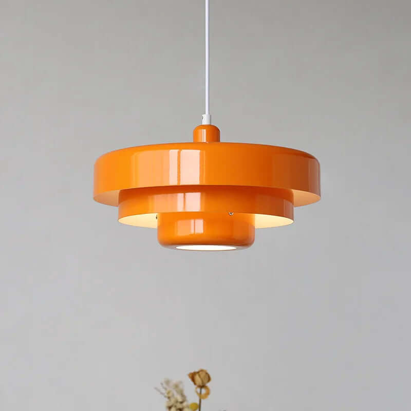 Elegante lámpara colgante de mediados de siglo - Verde/Dorado