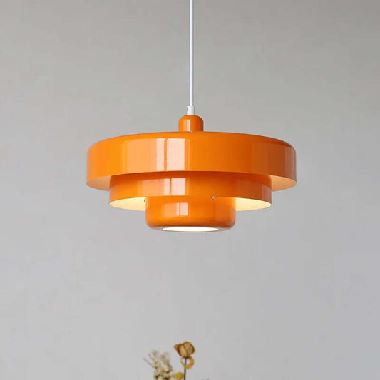 Elegante lámpara colgante de mediados de siglo - Verde/Dorado