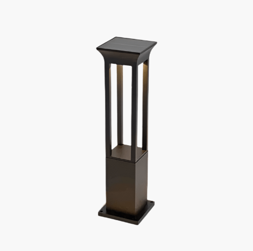Elegante lámpara solar de jardín para exteriores