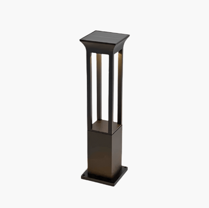 Elegante lámpara solar de jardín para exteriores